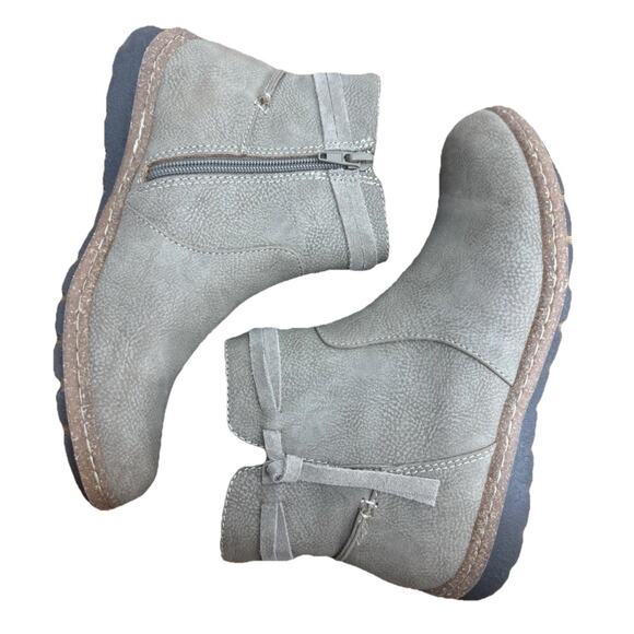 B.O.C Womens Sz 6 Leather Ankle Boots Addi Taupe Fall Booties - Picture 5 of 7